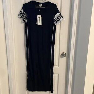 Kenzo Sport Long Tee Black Dress Size S Brand New